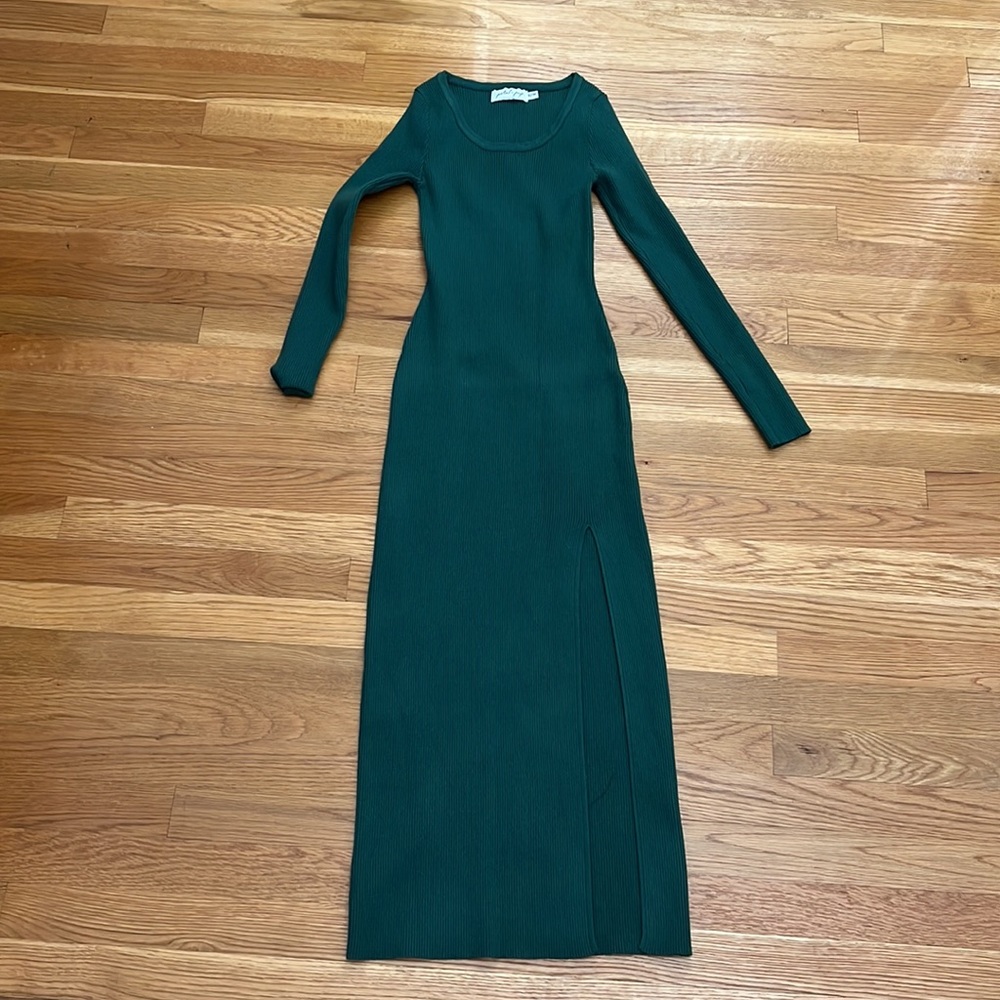 Petal and Pup Green sweater dress